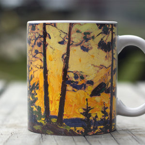 Ceramic Mugs Tom Thomson Pine Trees at Sunset