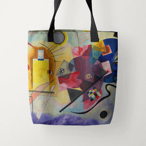 Tote Bags Vasily Kandinsky Yellow-Red-Blue