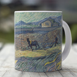 Ceramic Mugs Vincent van Gogh Farmer in a Field