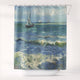 Shower Curtains Vincent van Gogh Fishing Boats
