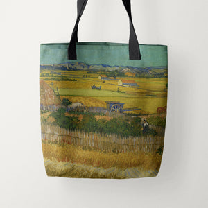 Tote Bags Vincent van Gogh Harvest at La Crau