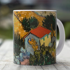 Ceramic Mugs Vincent van Gogh Landscape with House and Ploughman