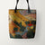 Tote Bags Vincent van Gogh Landscape with House and Ploughman